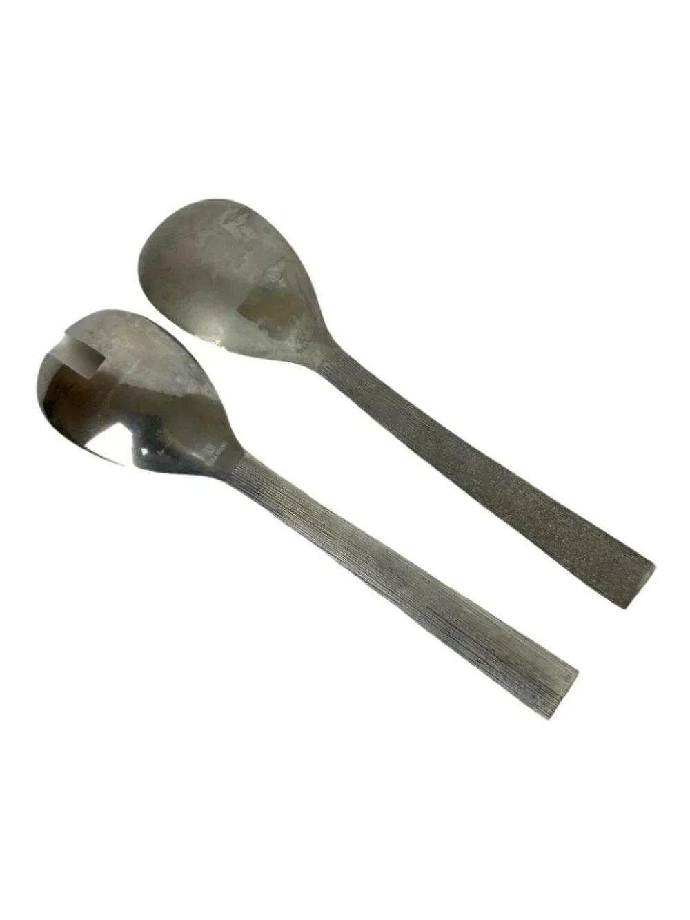 Vera Wang Wedgwood Vesta 2-Piece Salad Serving Set Holloware Stainless Steel